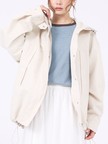 【春アウター】フーデッドブルゾン