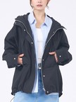 【春アウター】フーデッドブルゾン