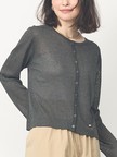 【さりげないラメ】シアーカーディガン