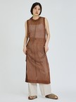【レイヤード】メッシュニットワンピース