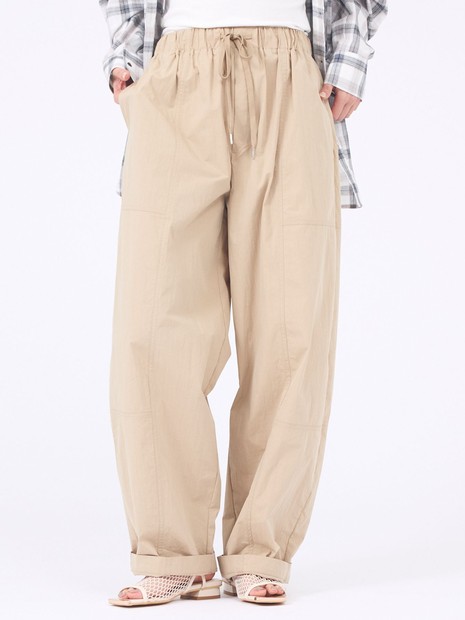 【旬シルエット】カーブイージーパンツ【予約】