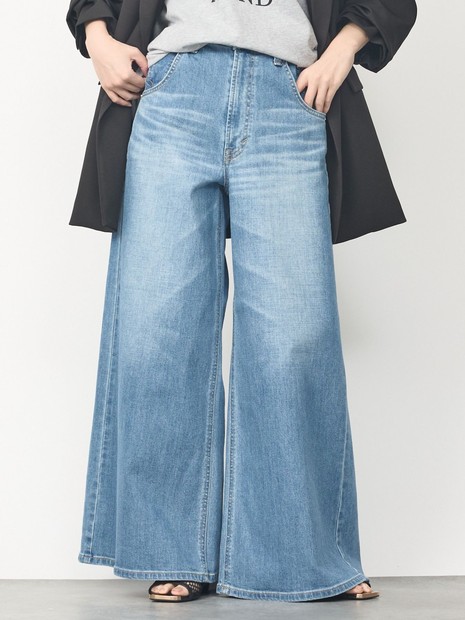 【SOMETHING】LISAスーパーワイドパンツ/デニム/シーズンレス