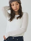 ダブル襟シアーフライスプルオーバー