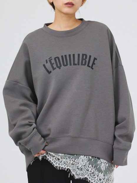 シルキーダンボール Doclasse シルキー 素材 シルキーダンボール ロゴプルオーバー abahouse mavie アバハウス マヴィ