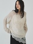 モヘアライクシアーニット