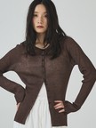 シアーリブカーディガン