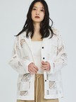 【セットアップ対応】刺繍レースジャケット